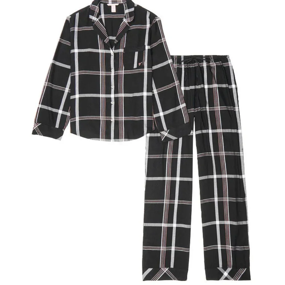 Victoria's Secret - Cotton Flannel Pajama Set - Picture 3 of 3